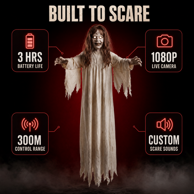 GhostGlide Flying Scare Ghost